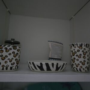 Vintage Disney Cheetah Print Bathroom Set